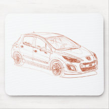 Pug 308 2012 mouse pads