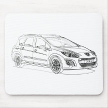 Pug 308 sw 2012 mousepads