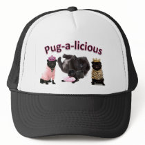 Pug-A-Licious Trucker Hats