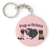 Pug-A-Licious Keychain