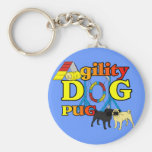 Pug_Agility Gifts Keychain