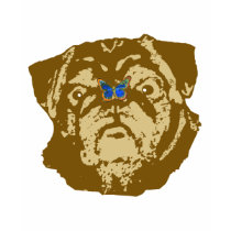 Pug and Butterfly t-shirts by evisionarts Pug and Butterfly t-shirts