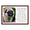 Pug Art Garden Poem posters by DogsByDezign Pug Art Garden Poem posters
