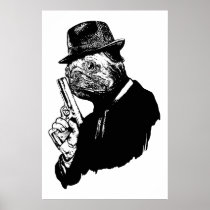 Pug Assassin Print