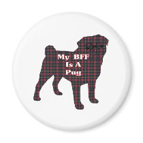 Pug BFF Gifts Magnet