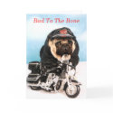 Pug Biker Card