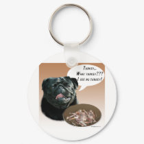 Pug (black) Turkey keychains by GreyWolfCreation Pug (black) Turkey keychains