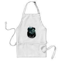 Pug (blk) Dad 2 Aprons