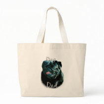 Pug (blk) Dad 2 Tote Bag