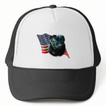 Pug (blk) Flag hats