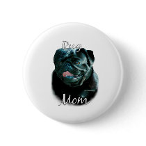 Pug (blk) Mom 2 buttons
