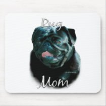 Pug (blk) Mom 2 mousepads