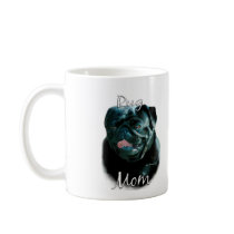 Pug (blk) Mom 2 mugs