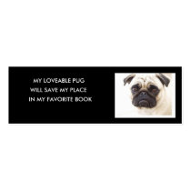 Pug Bookmark.. business cards by joanspouse Pug Bookmark.. business cards