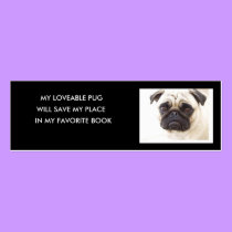 Pug Bookmark.. business cards