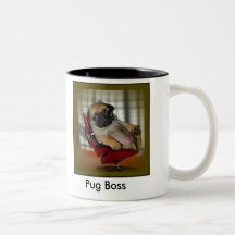 Pug Boss Coffee Mugs
