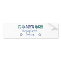 Pug bumper stickers