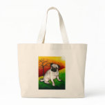 Pug Buttercup Tote Bags
