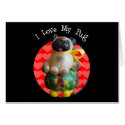 Pug Cafe cards by mariabellimages Pug Cafe cards