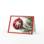 Pug Christmas Card Hanging Ball