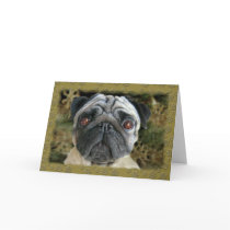 Pug Christmas card - look into her eyes... by thedrunkenpug Pug Christmas card - look into her eyes...