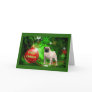 Pug Christmas Card Red Ball