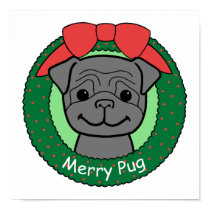Pug Christmas posters