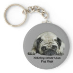Pug Clown At Heart Keychain
