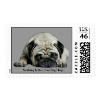 Pug Clown At Heart Postage Stamp