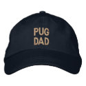 Pug Dad Embroidery Cap embroideredhat