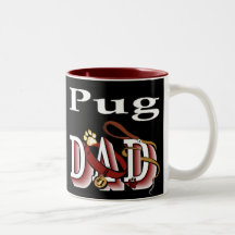 Pug Dad Gifts Mugs
