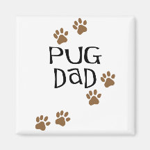 Pug Dad Magnets