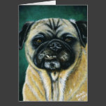 Pug Dog Art - My Happy Face Greeting Card