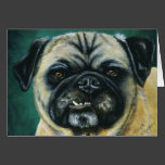 Pug Dog Art - My Happy Face Greeting Card