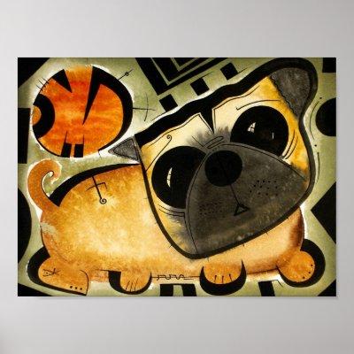 Pug Dog dk_2005aug8o Poster