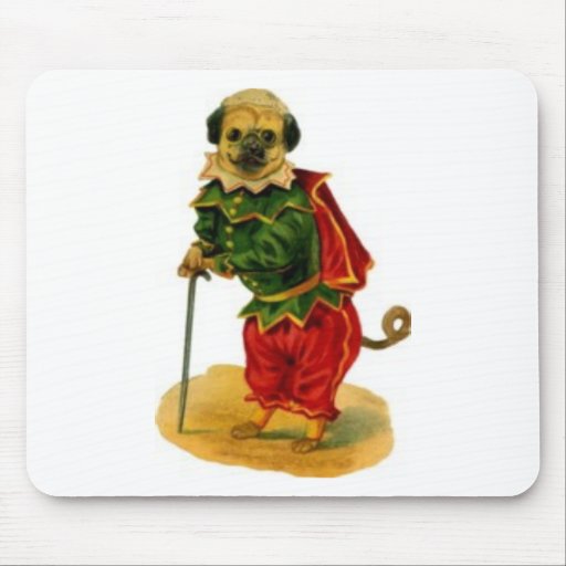 pug-dog-dressed-up mouse mat