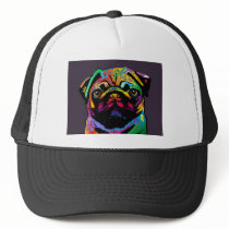 Pug Dog Mesh Hats