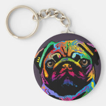 Pug Dog Key Chains