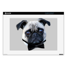 Pug dog laptop skin