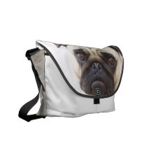 Pug Dog Messenger Bag