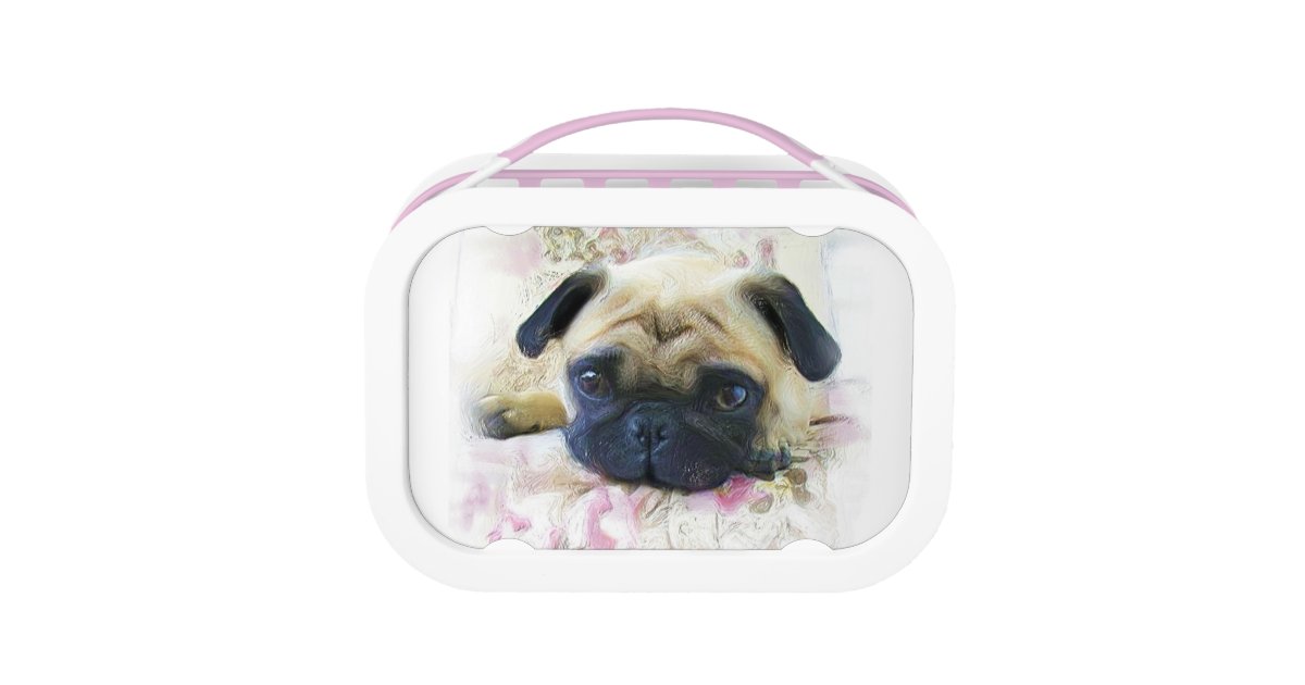 pug lunch box pug pink lunch box zazzle pug lunch box pug pink lunch box zazzle