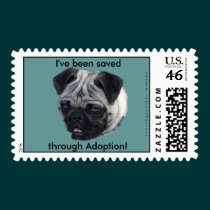 Pug Dog Postage Stamps stamps
