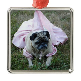 Pug Dog Princess Ornament ornament