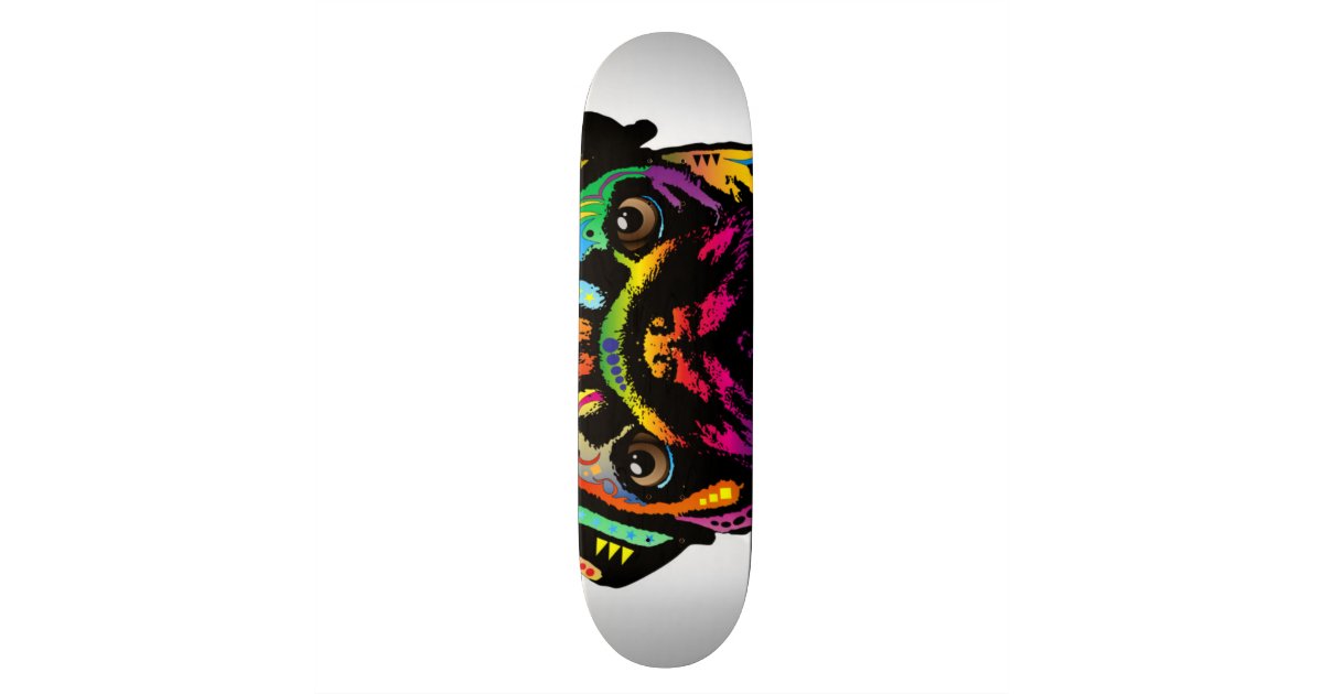 Pug Dog Skateboard Deck | Zazzle