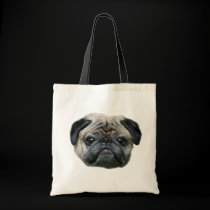 Pug dog tote bag