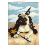 Pug Dog Wizard Magician Cards