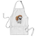 Pug Drawing 2 By Pablo Fernandez aprons