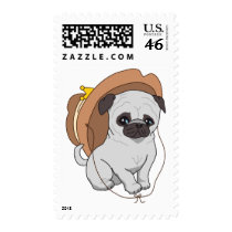 Pug Drawing 2 By Pablo Fernandez Postage Stamps