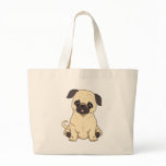 Pug Drawing By Pablo Fernandez Limited Edition bags