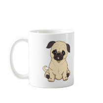 Pug Drawing By Pablo Fernandez Limited Edition Mugs